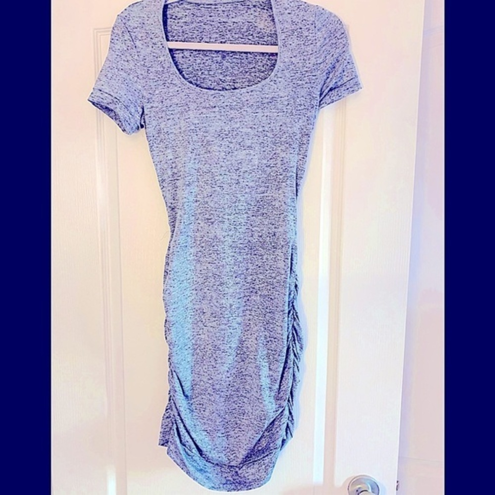 Gray Bodycon Open Back Summer Dress